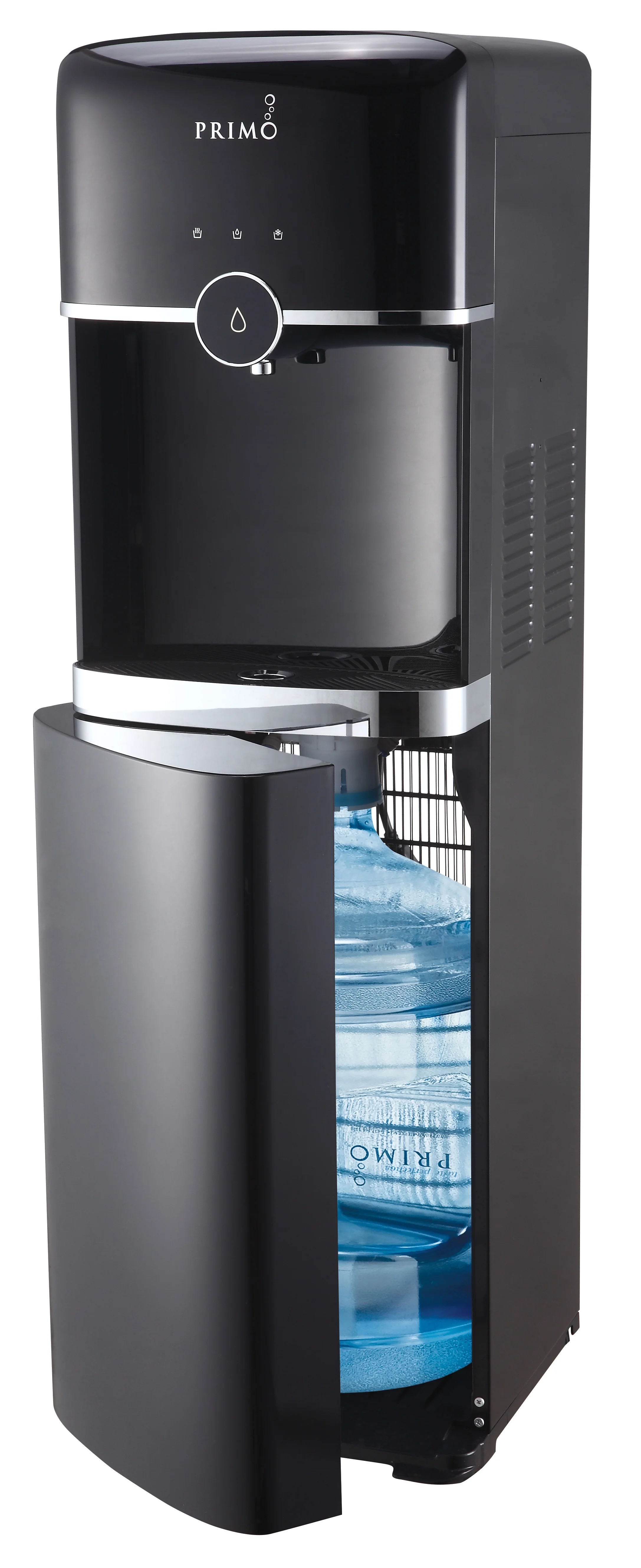 Primo Smart Touch Water Dispenser Bottom Loading, Hot/Cold/Room Temperature, Black