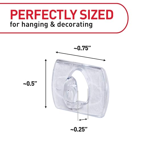 Command Indoor Mini Light Clips, Damage Free Hanging Christmas Light Clips, Mini Wall Clips for Hanging Indoor Christmas Decorations, Lights and Cables, 45 Clear Clips and 54 Command Strips