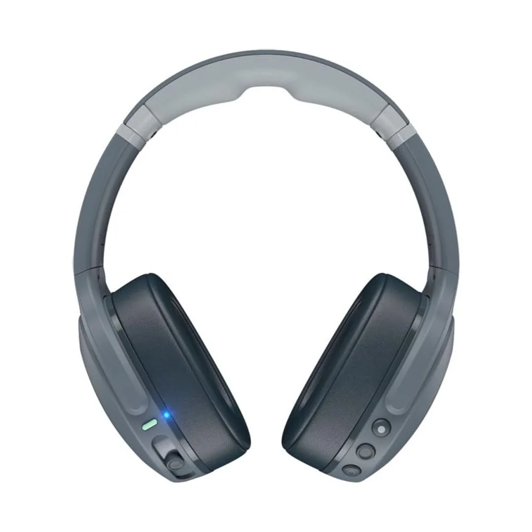Skullcandy Crusher EVO True Wireless Bluetooth Over Ear Headphone Bundle with Premium Deluxe Carrying Case (Gray)