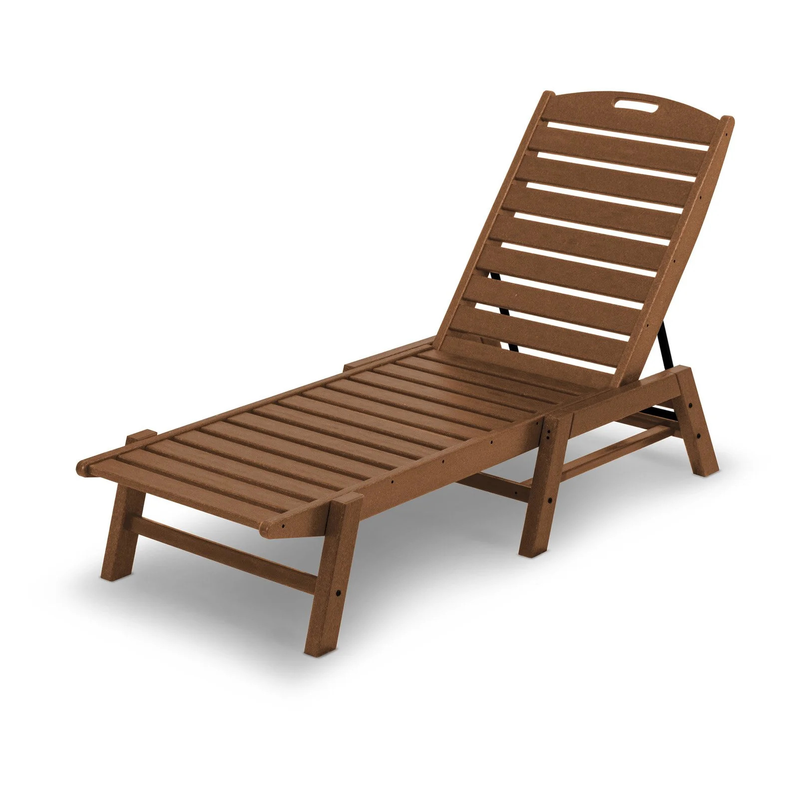 POLYWOOD&reg; Nautical Recycled Plastic Armless Chaise