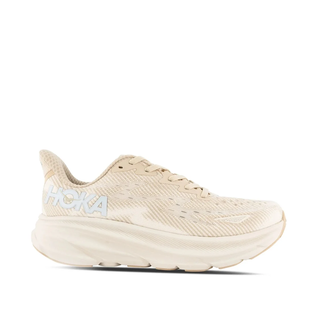 HOKA ONE ONE Clifton 9 Womens Shoes Size 8.5, Color: Shifting Sand/Eggnog