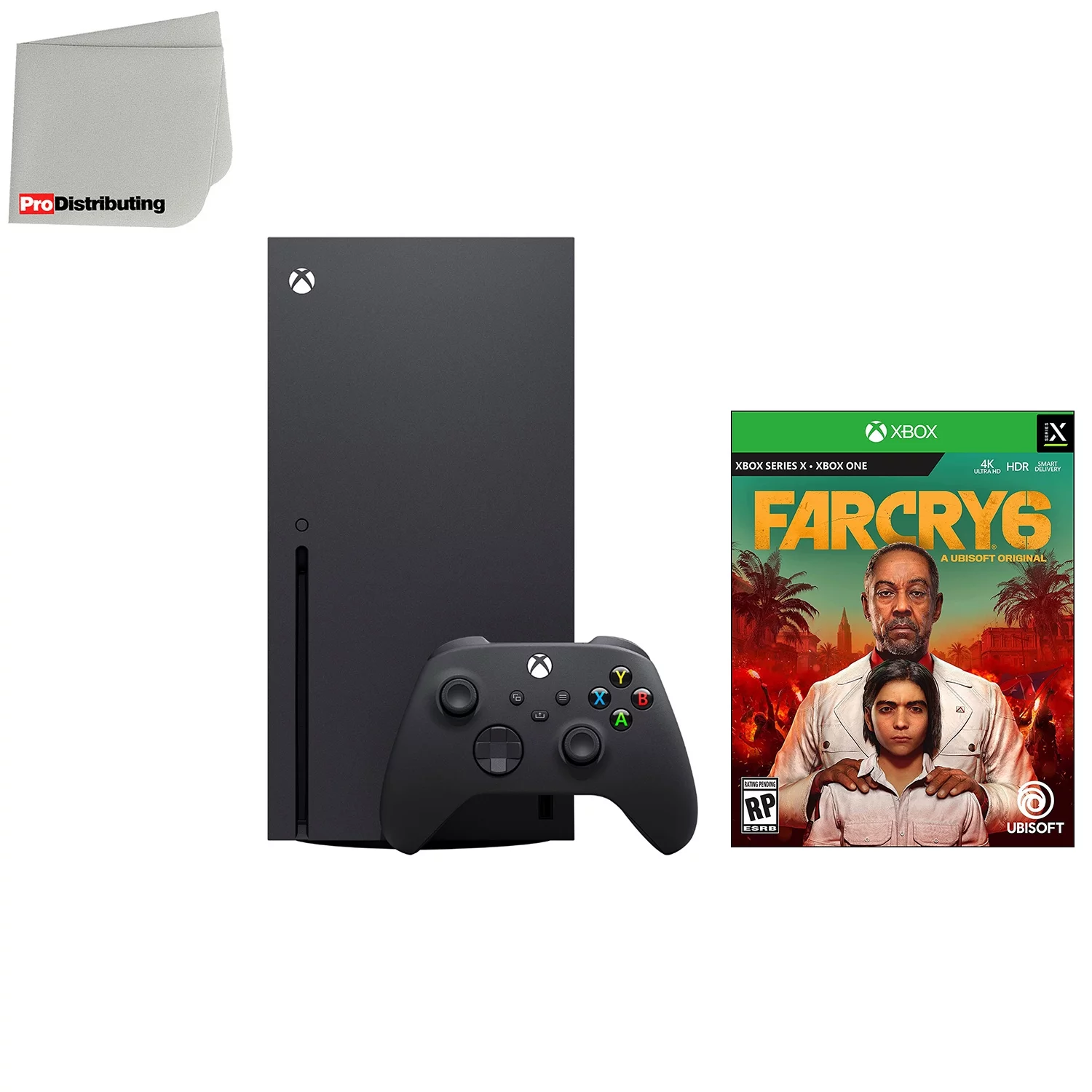 Microsoft Xbox Series X 1TB Video Game Console with Far Cry 6 Standard Edition and Microfiber Cleaning Cloth