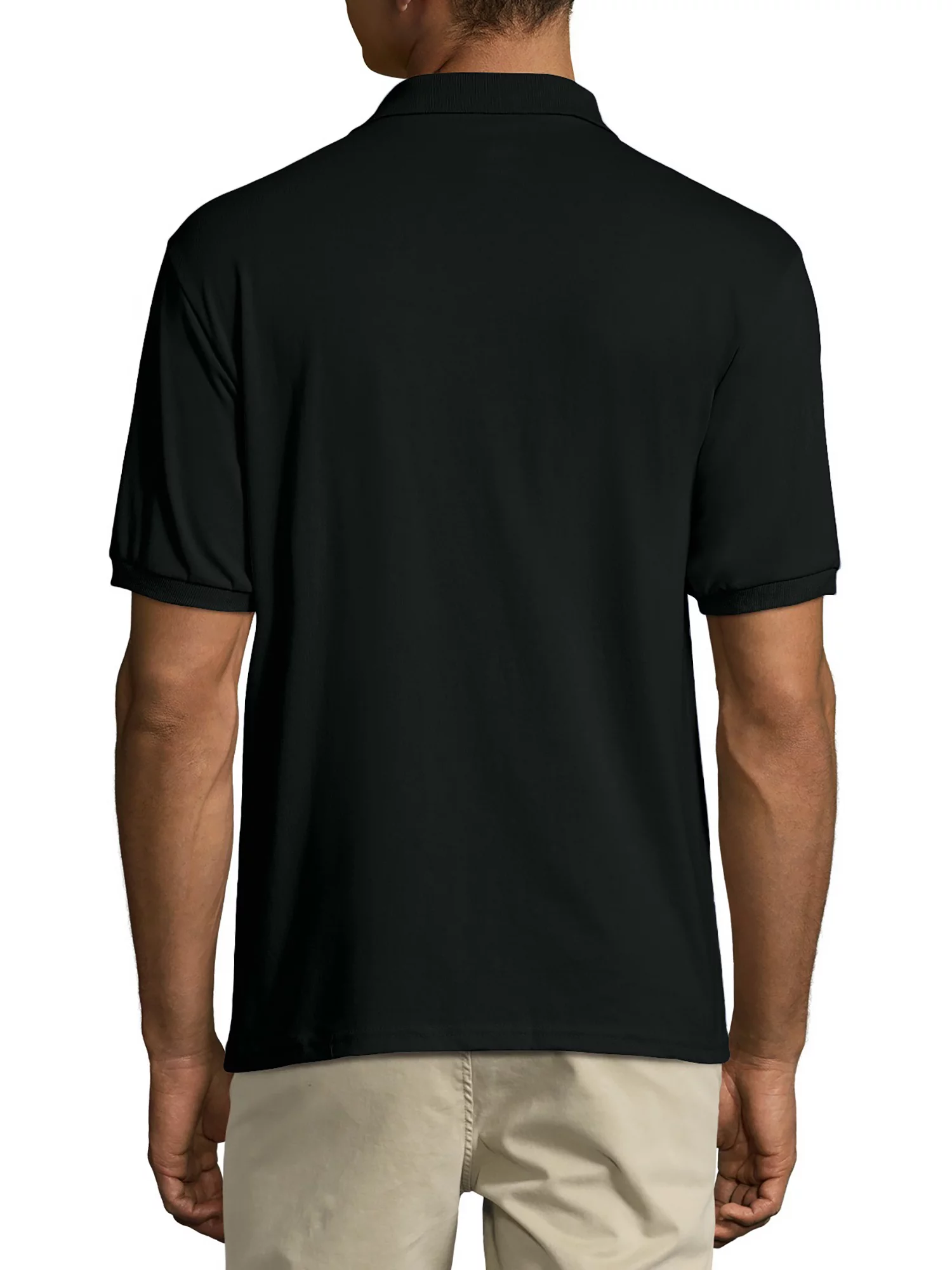 Hanes Men's Ecosmart Jersey Polo Shirt with Pocket