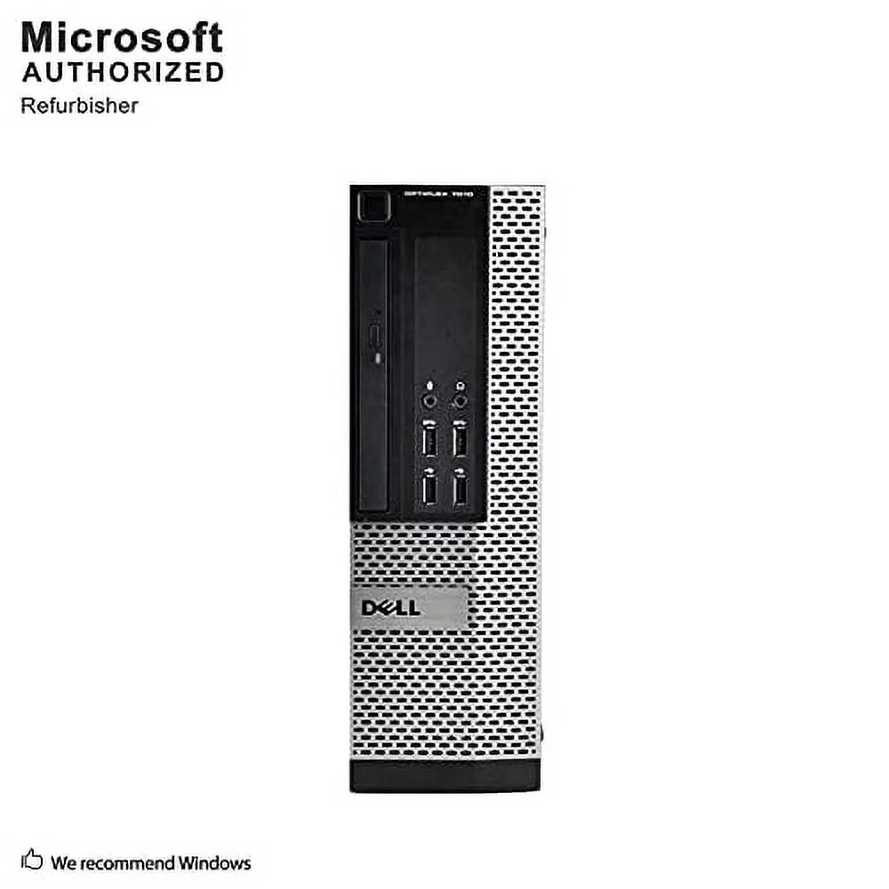 Dell Desktop PC Computer SFF OPTIPLEX 7010, Intel Quad Core i5-3470 up to 3.6GHz, 8G DDR3, 256G SSD, DVD, WiFi, BT, VGA, DP, Windows 10 Pro 64 Bit-Multi-Language English/Spanish/French(used)