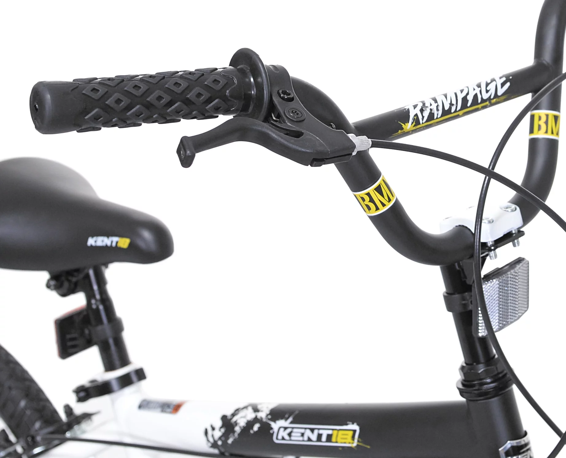 Kent Bicycles18 in. Rampage Boy's Child Bike, White and Black