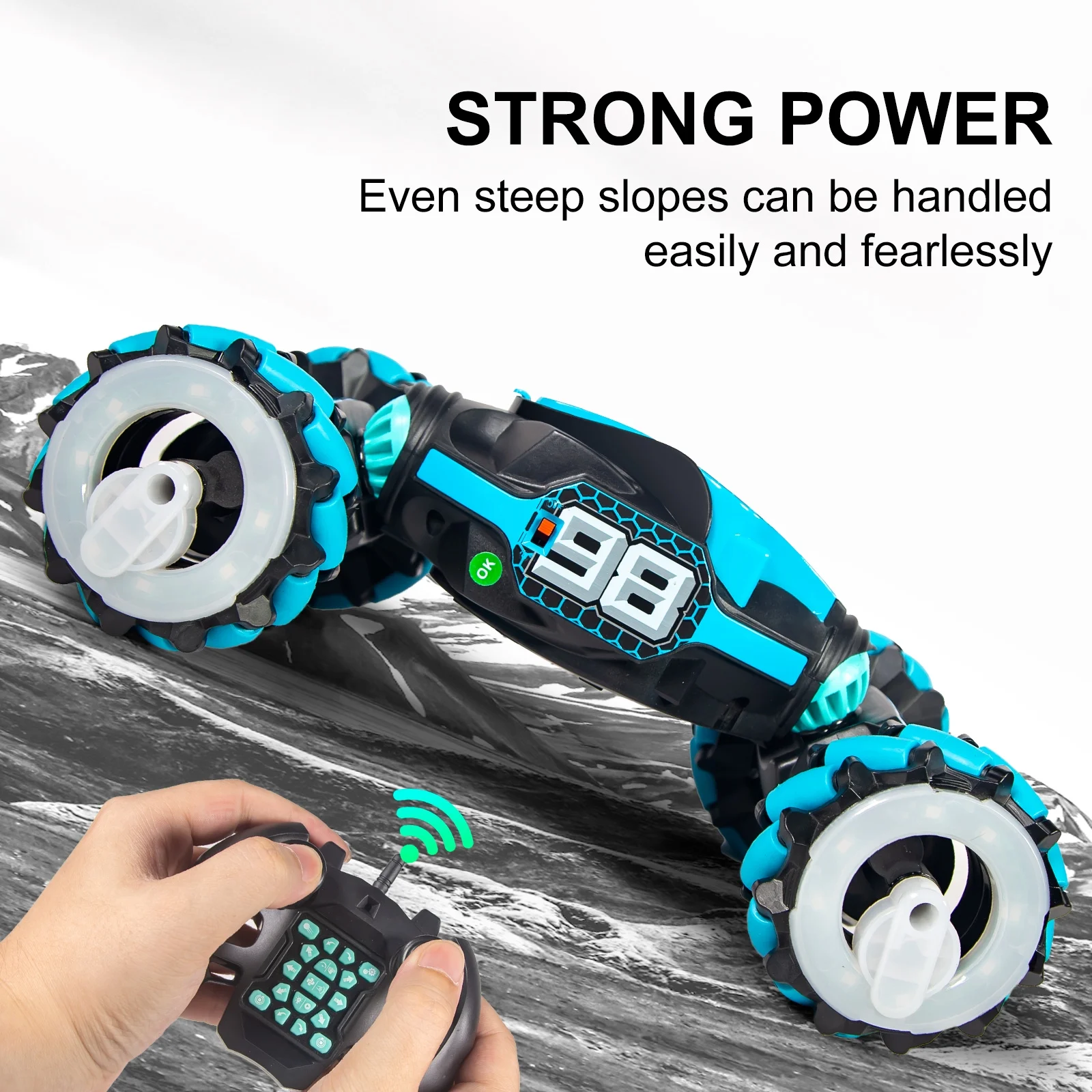 Iris RC Stunt Gesture Sensing Car Remote-Control Toy | Blue