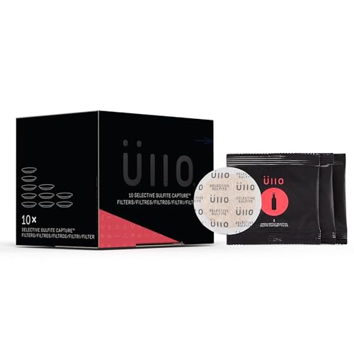 Ullo Full Bottle Replacement Filters (10 Pack) With Selective Sulfite Technology To Make Any Wine Histamine And Sulfite Preservative Free