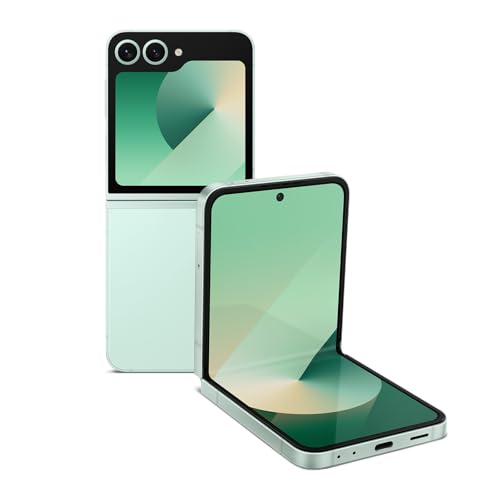 SAMSUNG Galaxy Z Flip 6 AI Cell Phone, 256GB Unlocked Android Smartphone, FlexCam, Photo Assist, Camcorder Mode, Live Interpreter, Foldable Design, 2024, US 1 Yr Manufacturer Warranty, Blue