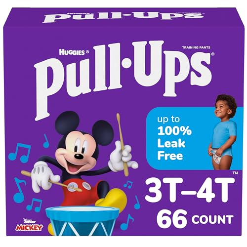 Pull-Ups Boys' Potty Training Pants, 3T-4T (32-40 lbs), 112 Count (4 Packs of 28)