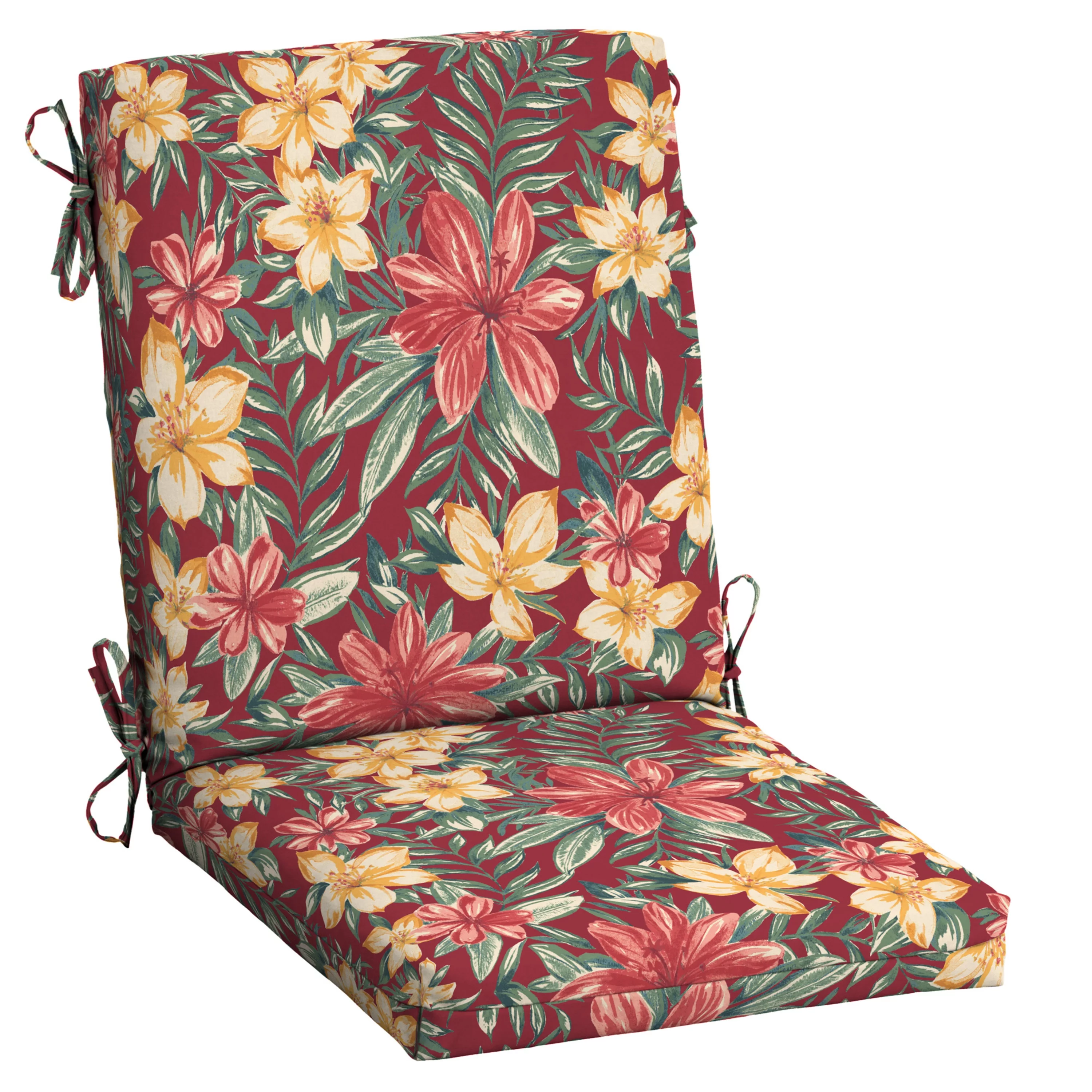 Arden Selections Outdoor Dining Chair Cushion 20 x 20, Ruby Clarissa