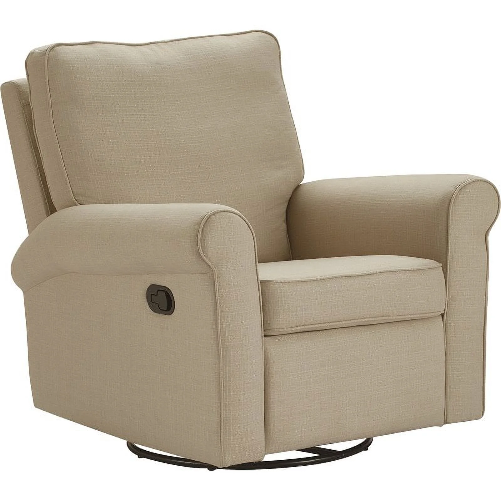 ClickDecor Hughes Swivel Recliner Chair Sand