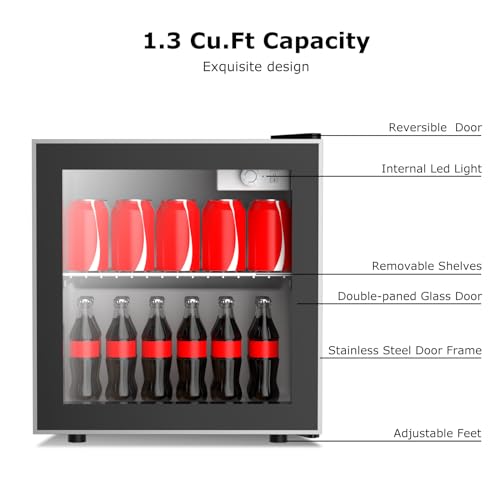 WATOOR Wine Cooler and Beverage Refrigerator