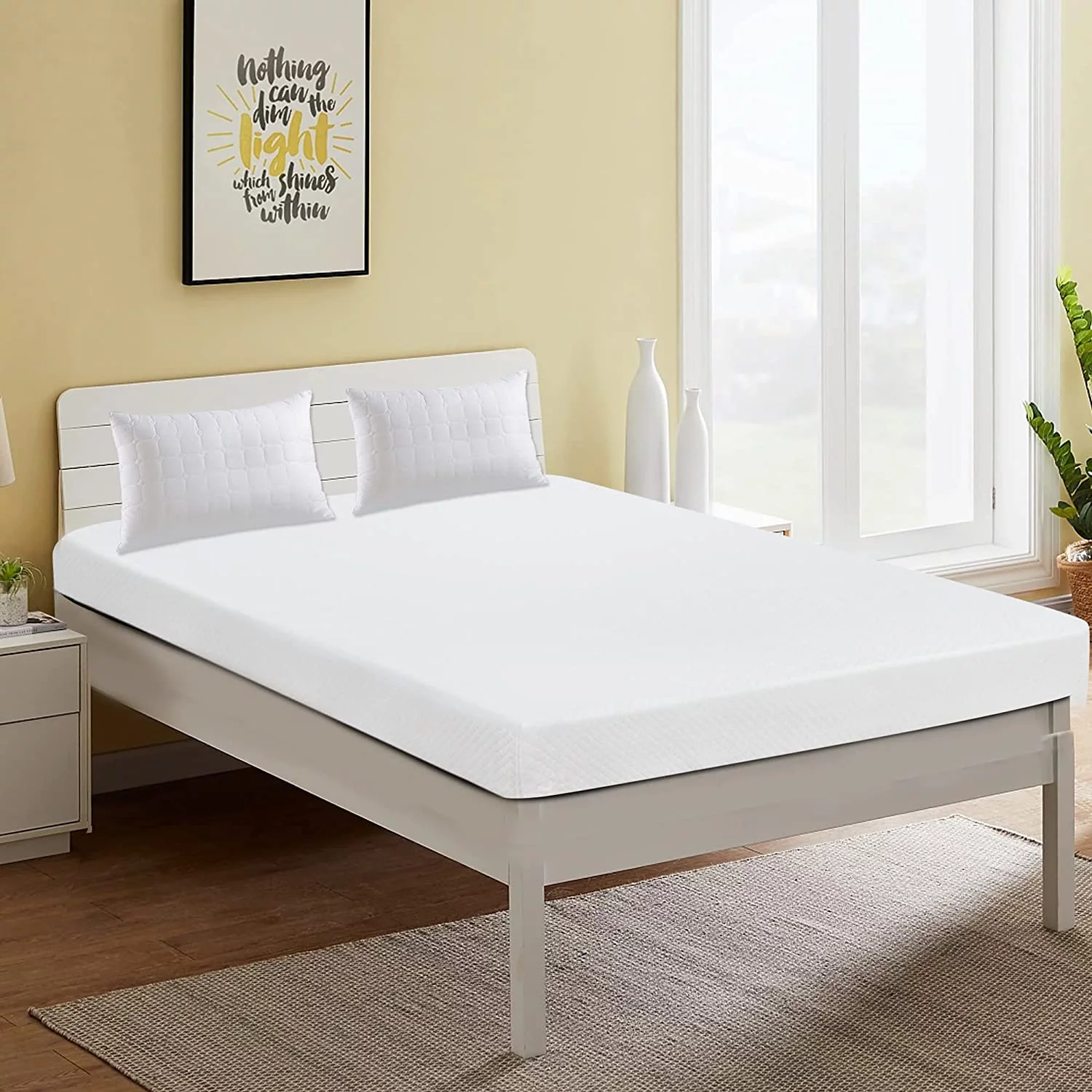 YRLLENSDAN 5 Inch Gel Memory Foam Mattress Medium Firm Mattresses Bed-in-a-Box, Full