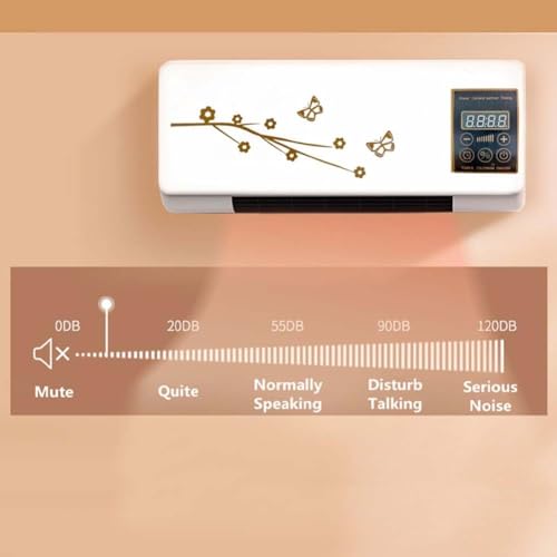 Split Max Aire Acondicionado Portatil, Split Max Portable Air Conditioner, Cooling and Heating Function Air Cooling Heating Fan Mount Electric Heater Electric Panel Heaters for Bath Room Living Room