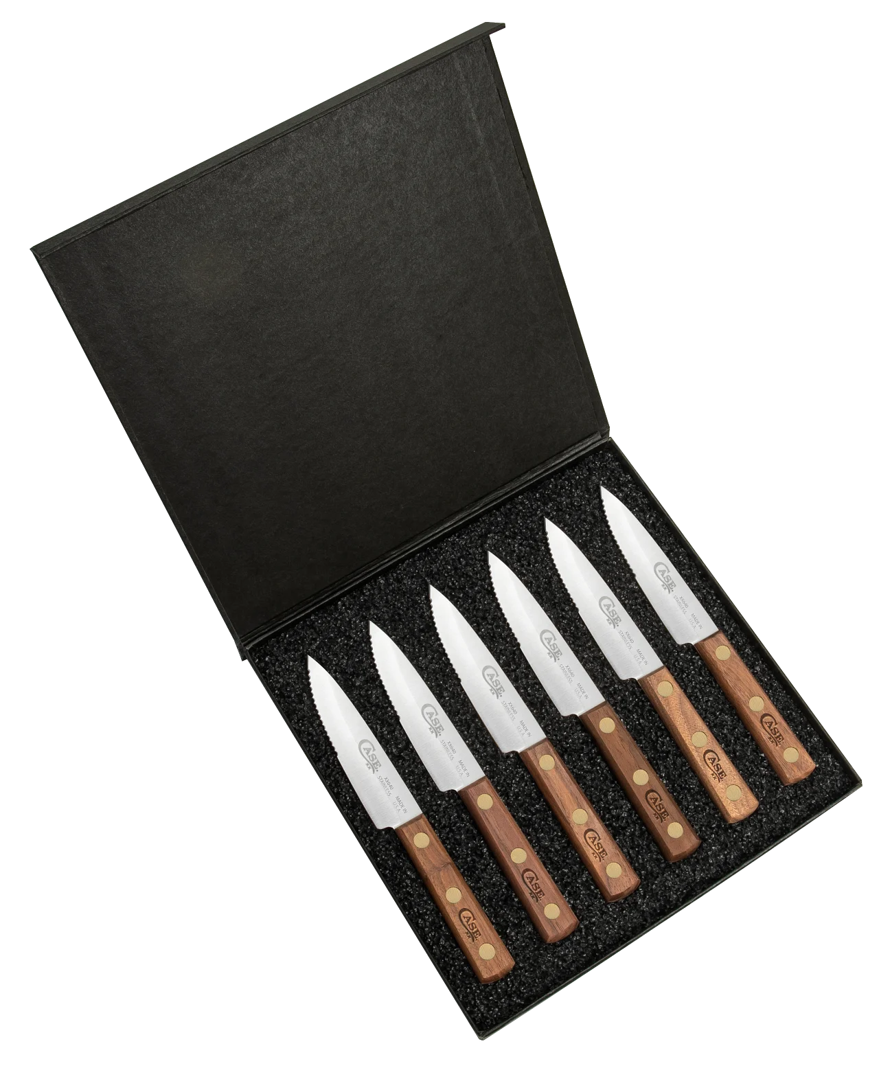 Case xx Kitchen Cutlery Steak Knives Walnut Wood 6-Knife Set 11078