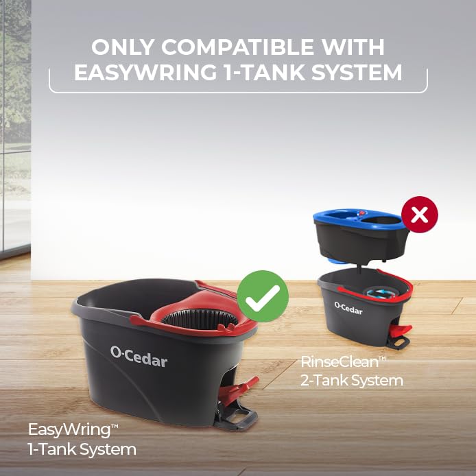 O-Cedar EasyWring Spin Mop Microfiber Refill (Pack of 4)