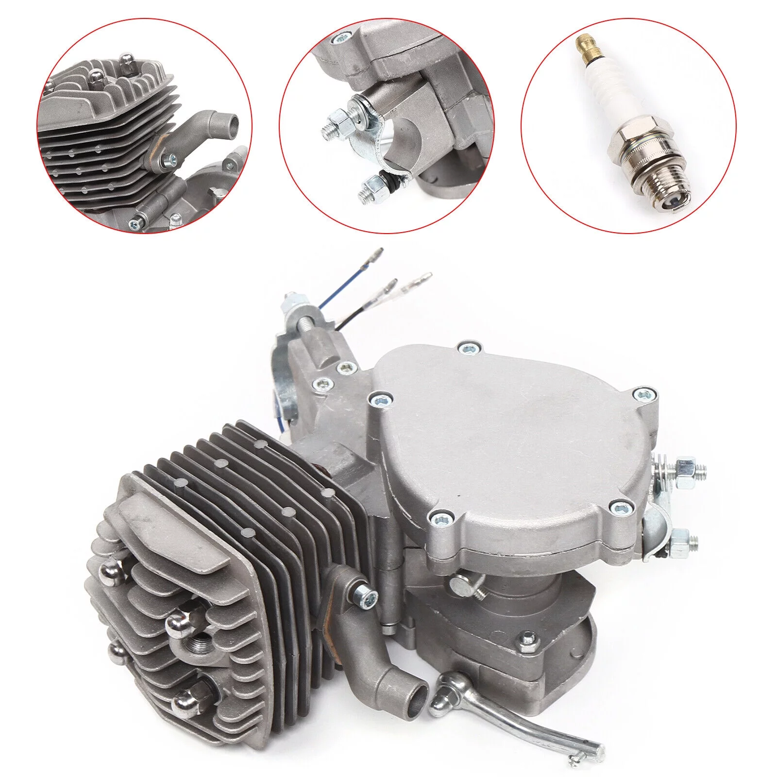 DENSET 2-Stroke Full Assembled 80cc Bike Bicycle Motorized Petrol Gas Motor Engine