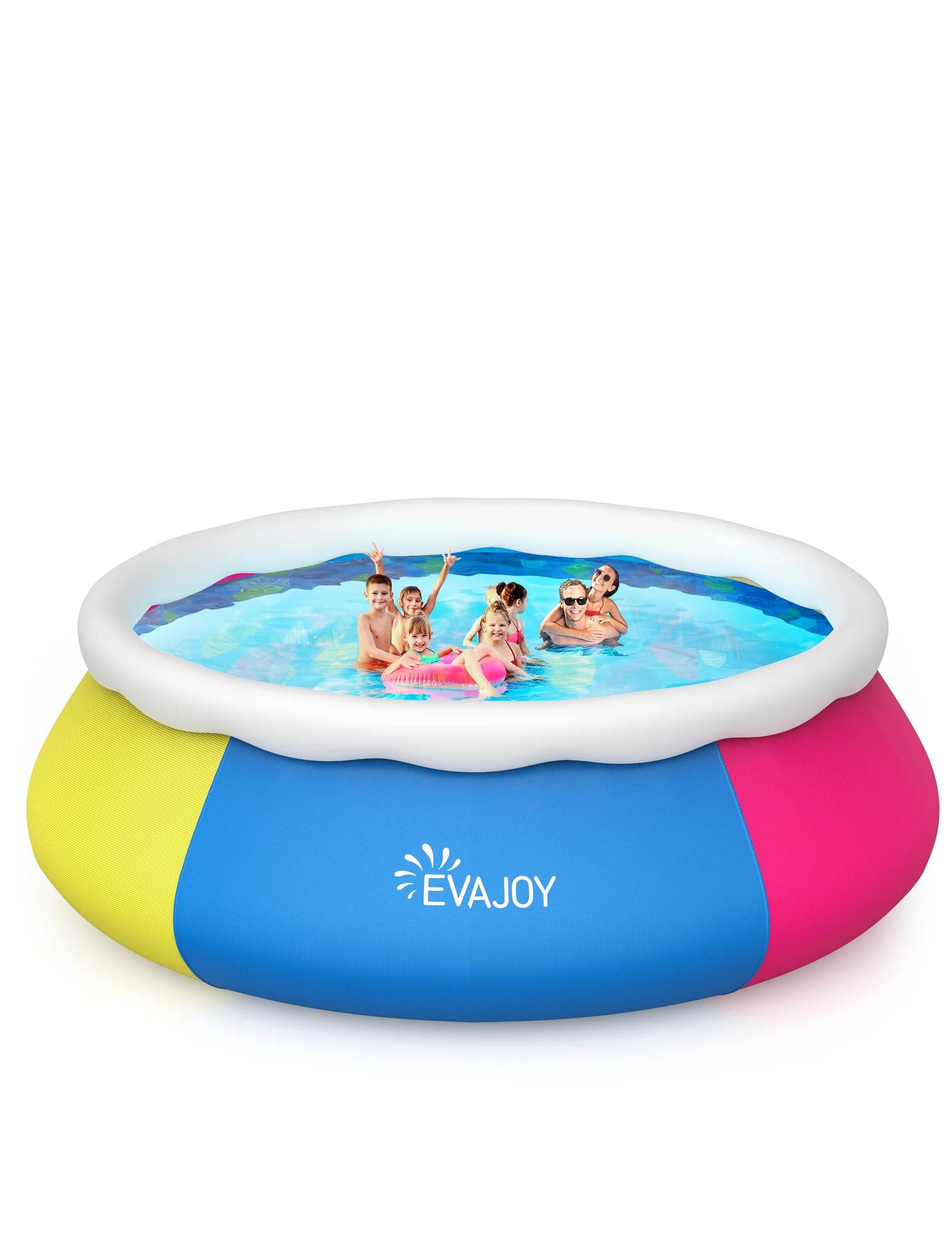 Homiyad 15ft *35In Inflatable Swimming Pool Include Filter Pump, Ground Cloth and Cover