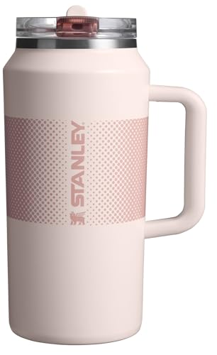Stanley Quencher ProTour Flip Straw Tumbler with Leakproof Lid 30 oz | Built-In Straw & Handle | Cupholder Compatible for Travel | Insulated Stainless Steel Cup | BPA-Free | Rose Quartz