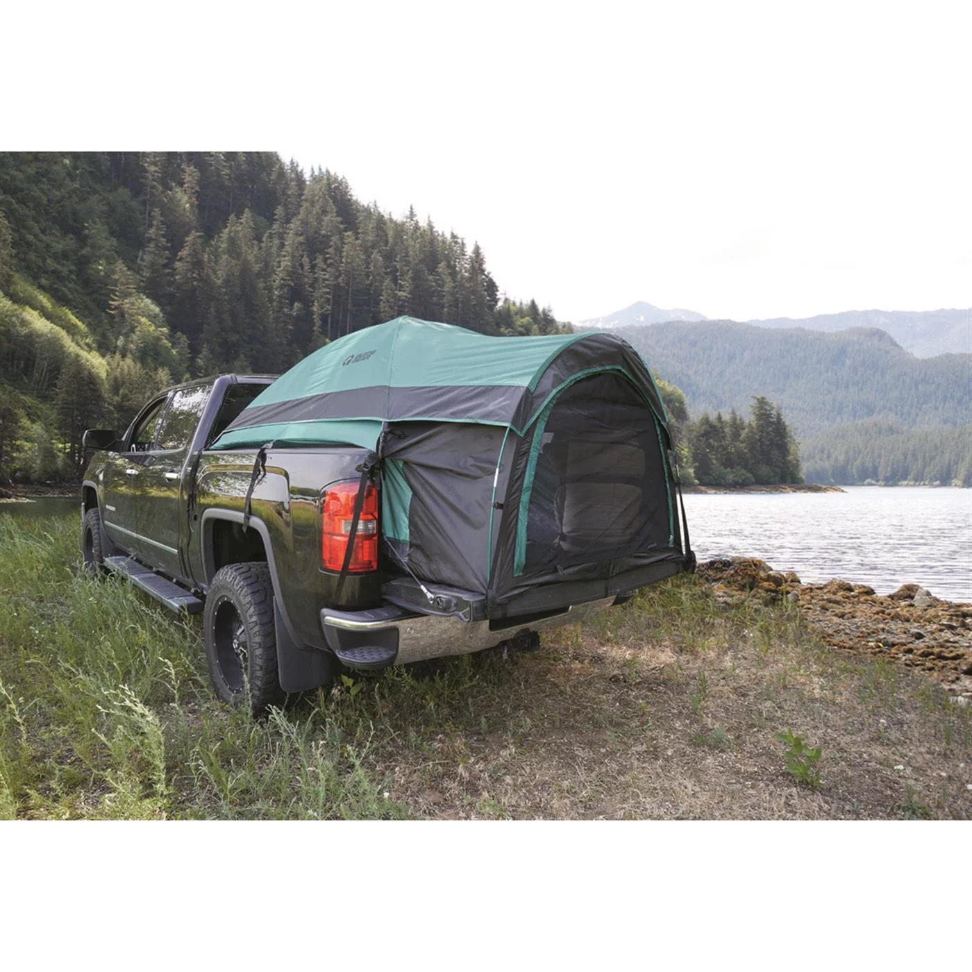 Guide Gear Compact Truck Tent for Camping, Camp Tents for Pickup Trucks, Fits Truck Bed Length 72-74