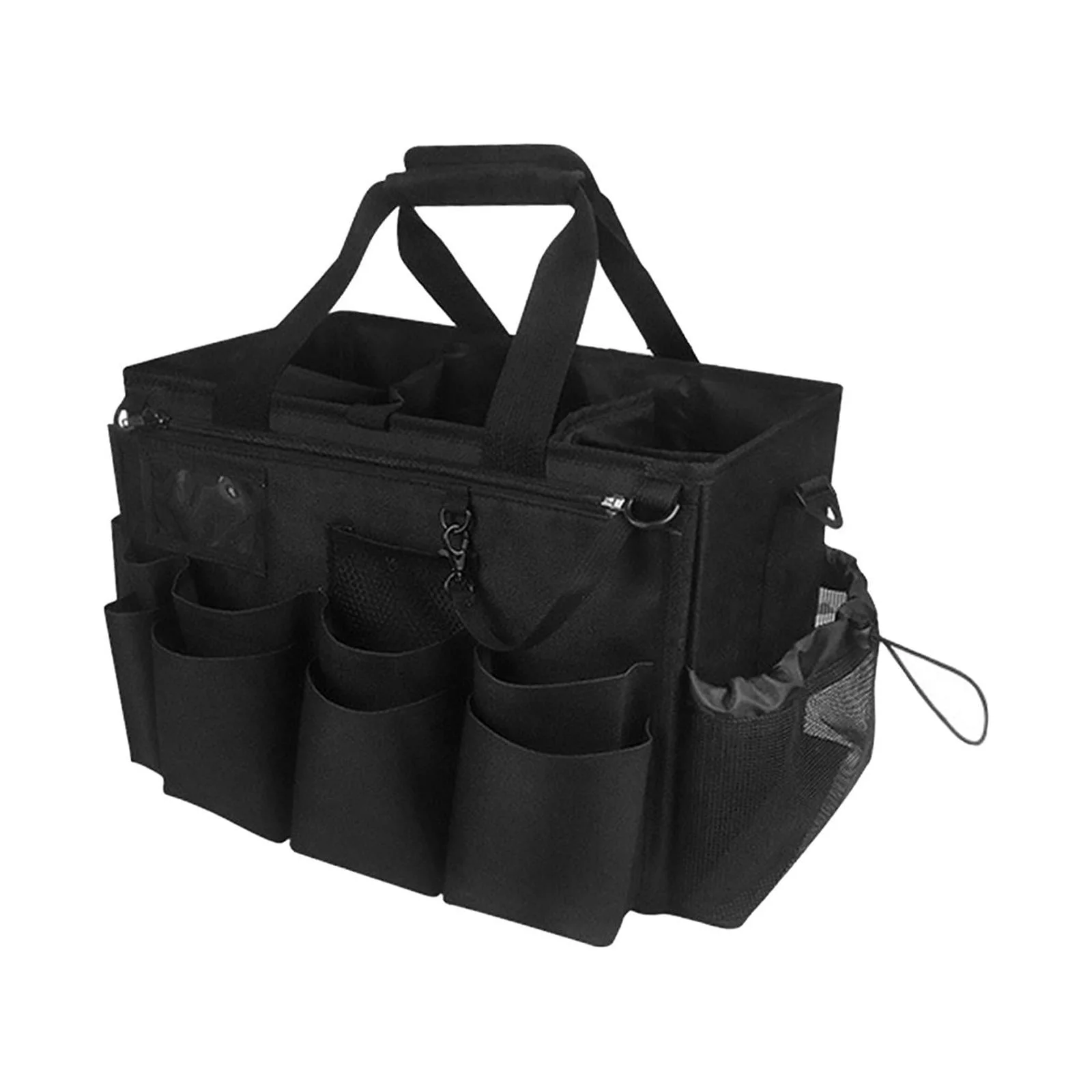 Cleaning Bag, Wearable Cleaning Supply Organizer, with Apron, Portable Storage Multipurpose Cleaning Supply Tote for Cleaning, Car Washing Farm