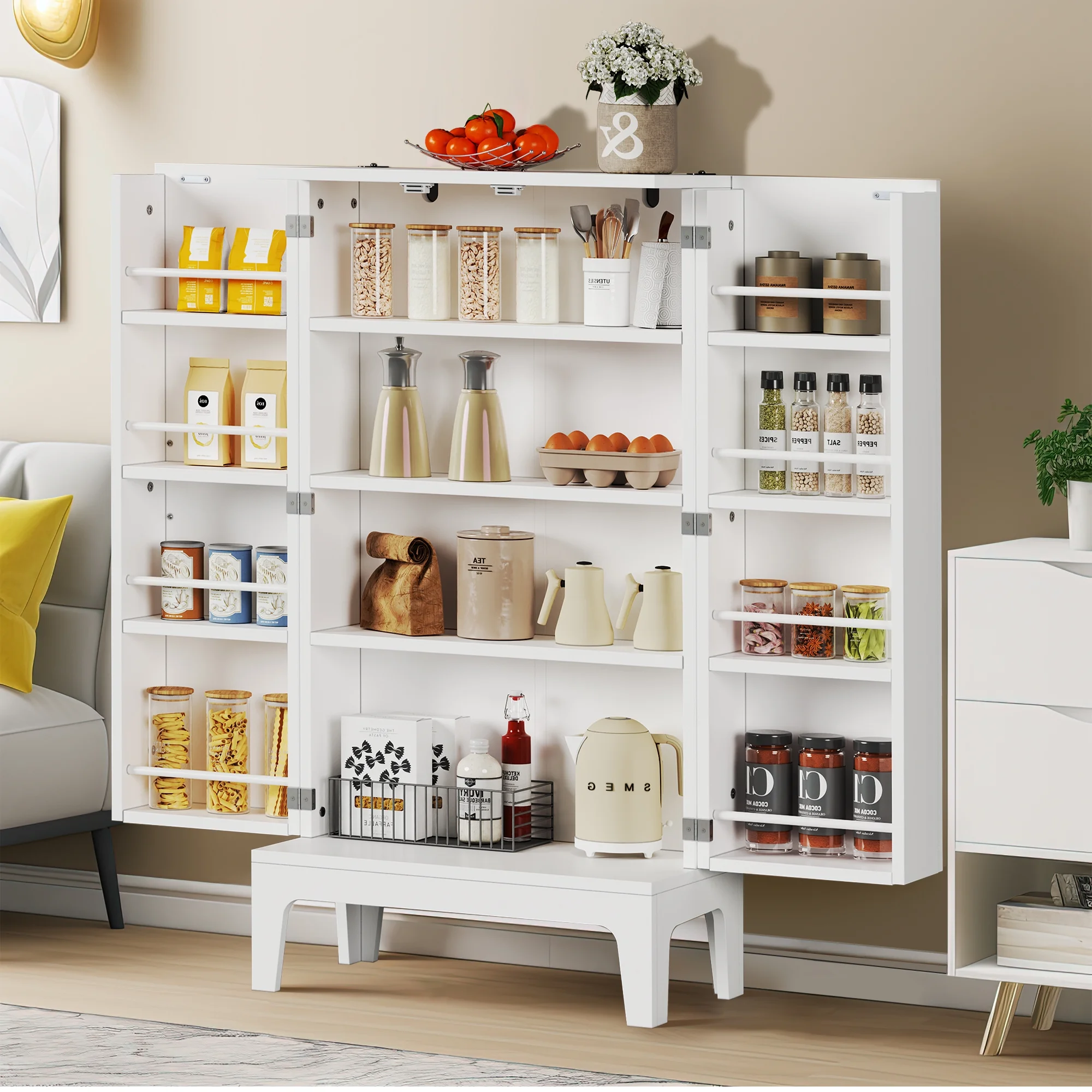 DWVO Kitchen Pantry Cabinet, 43