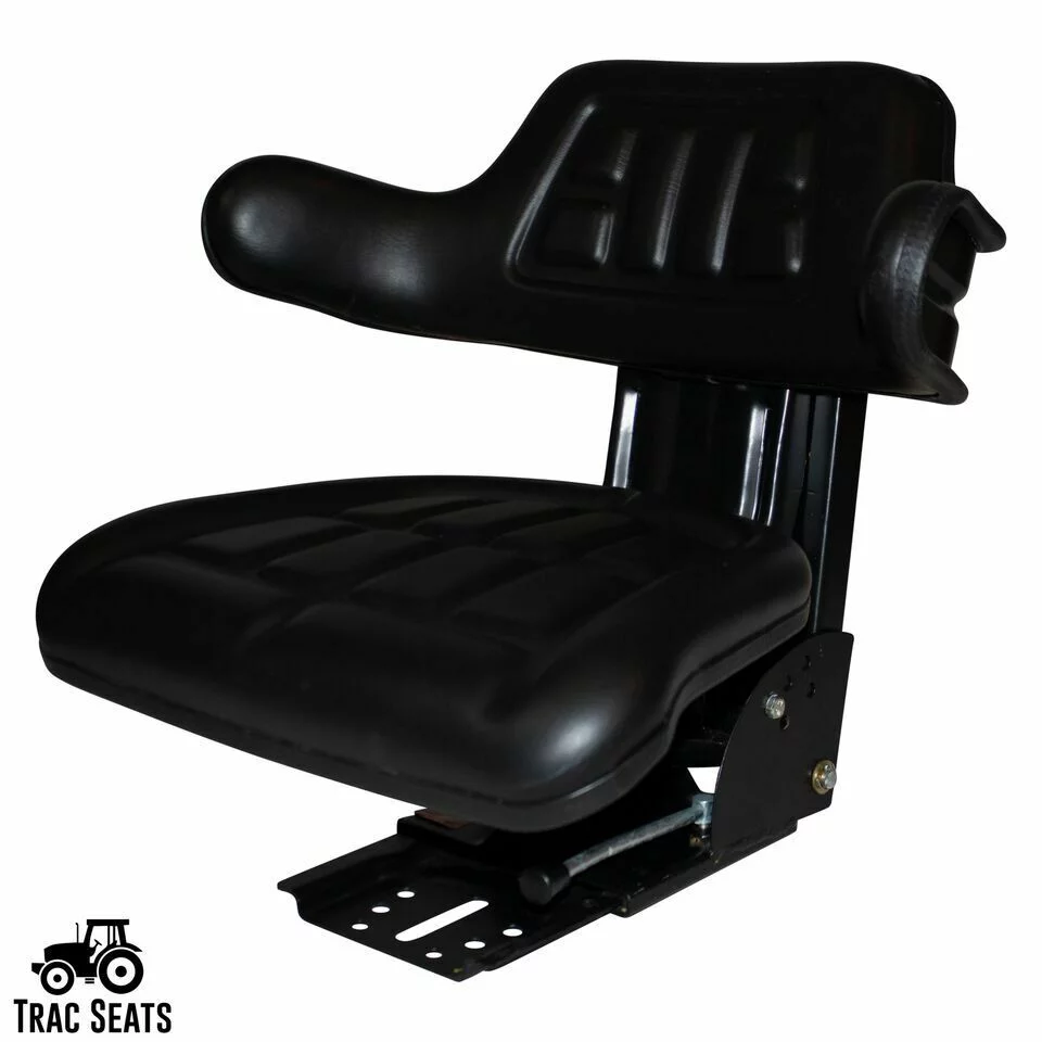 Black TracSeats Tractor Suspension Seat Fits John Deere 2530 2550 2555 2630 2640