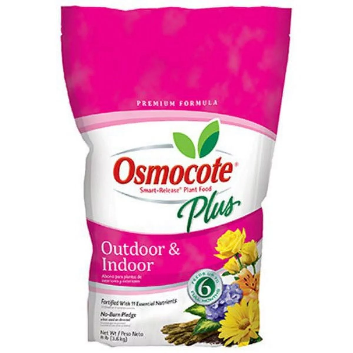 Osmocote 274850 Smart-Release Plant Food Plus Outdoor & Indoor, 15-9-12, 8 Lb, Each