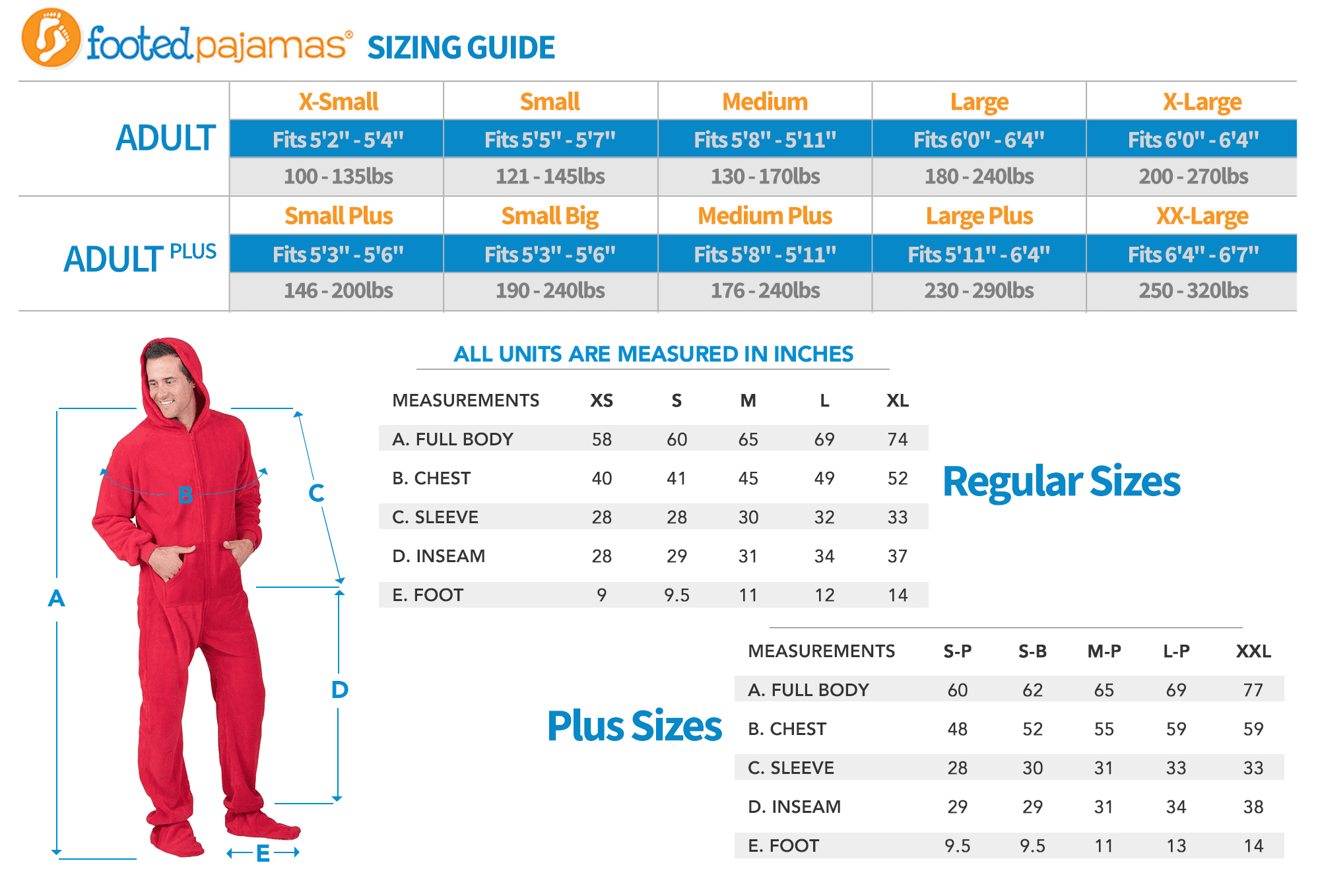 Footed Pajamas - Tis The Season Adult Hoodie Fleece One Piece - Adult - Small2X/Dbl Wide (Fits 5'3 - 5'6