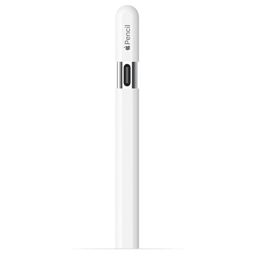 Apple Pencil (USB-C): Device Compatibility Check Required - Pixel-Perfect Precision, Tilt Sensitivity, Perfect for Note-Taking, Drawing, and Signing Documents. Charges and Pairs with USB-C