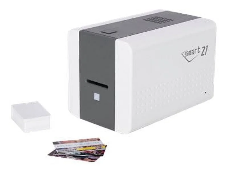 IDP SMART-21S - Starter ID Printer Kit - plastic card printer - color - dye sublimation - CR-80 Card (3.37 in x 2.13 in) - 1200 dpi - up to 600 cards/hour (mono) / up to 150 cards/hour (color) - USB