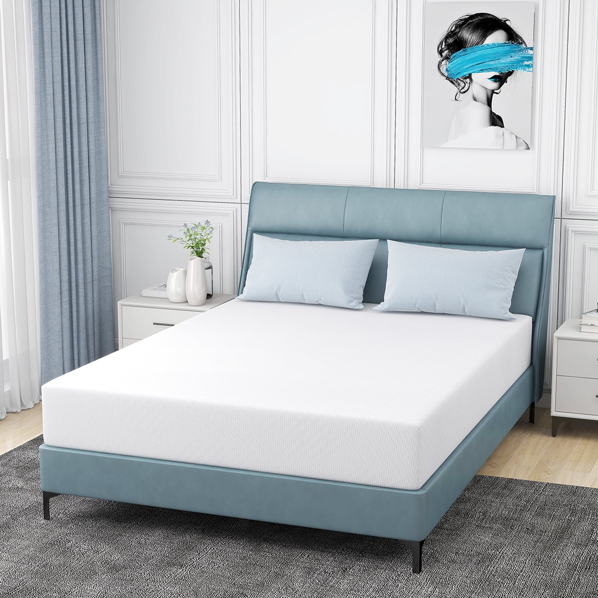 Full Mattress, 6 inch Gel Memory Foam Mattress for Cool Sleep & Pressure Relief, Medium Firm Mattresses CertiPUR-US Certified Bed-in-a-Box