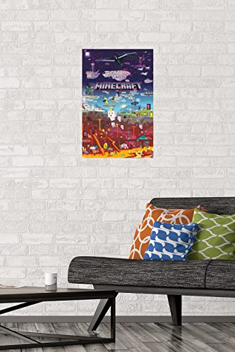 Trends International Minecraft - World Beyond Wall Poster, 22.375