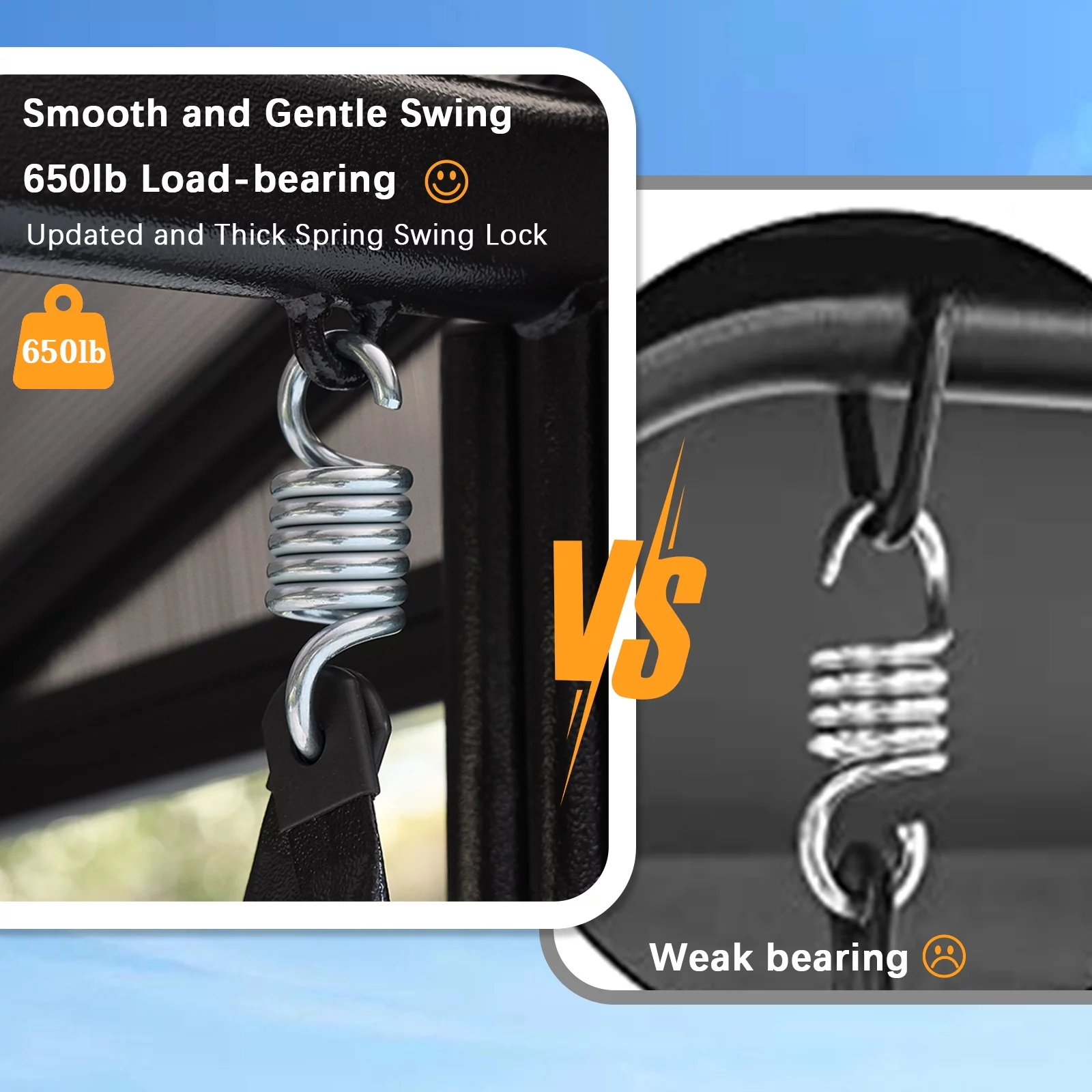 NOBLEMOOD Hardtop Outdoor Porch Swing, 3 Seat Patio Swing with Convertible Backrest, Cup Holders, Cushions & Pillows