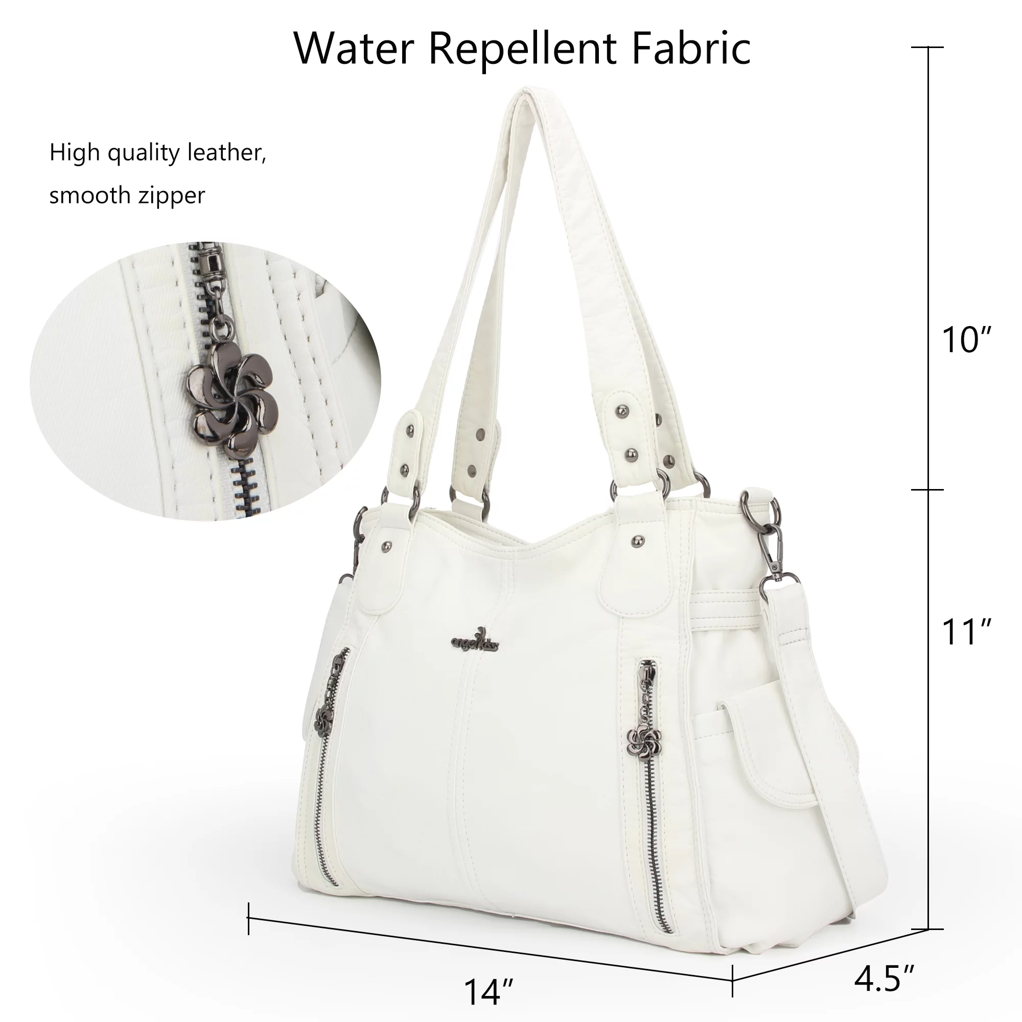 Angel Kiss Handbags for Womens Top-Handle Hobo Purse Roomy Casual Shoulder Bags PU Tote Satchel Purse for Womens