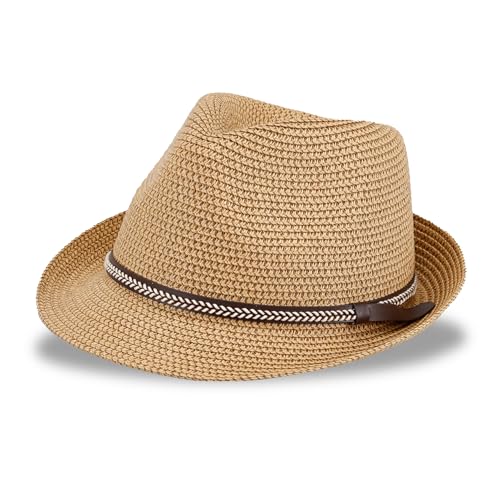 Levi's Men's Lightweight Straw Fedora Panama Hat