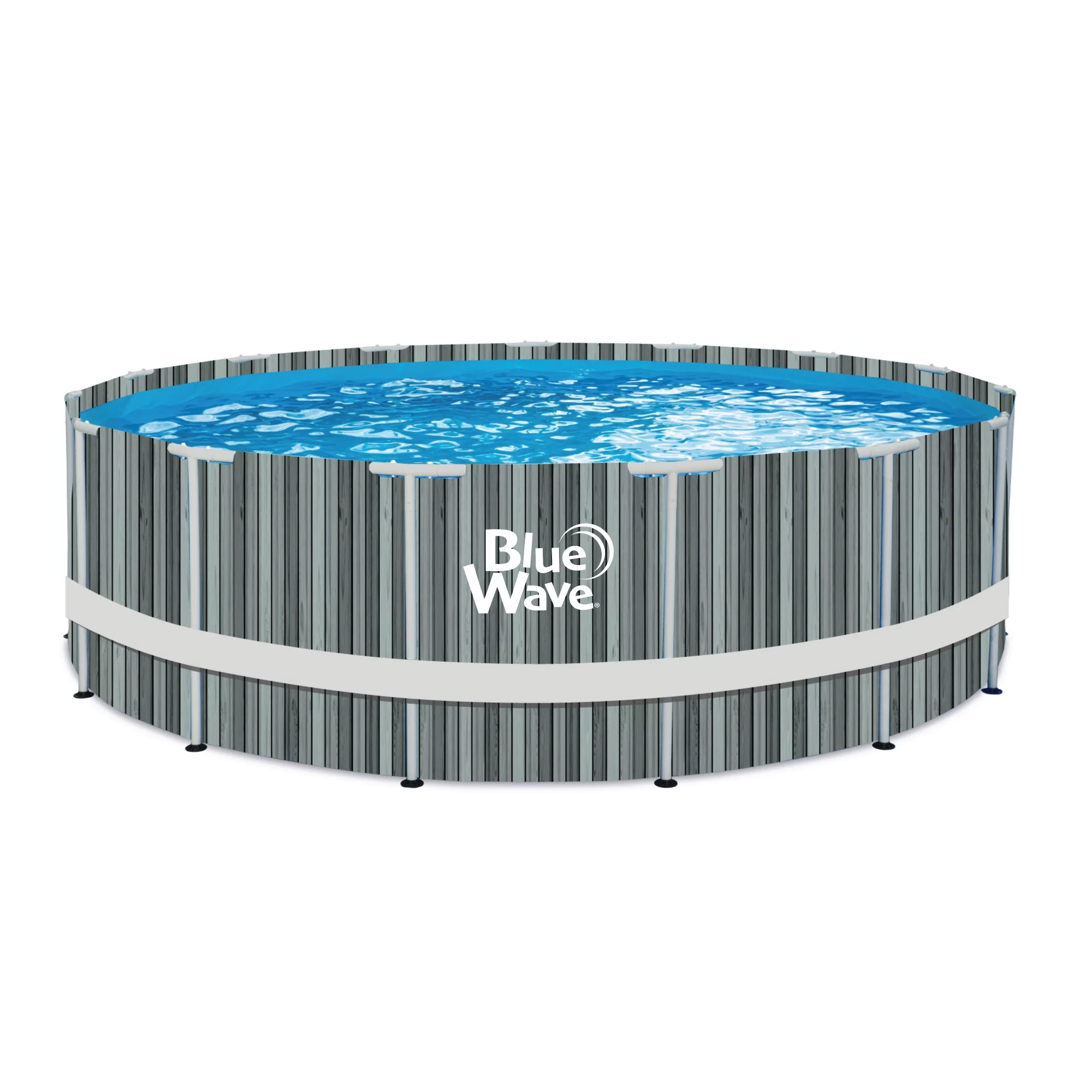 Blue Wave Aspen 15-ft Round 48-in Deep Above Ground Swimming Pool Package with Cover