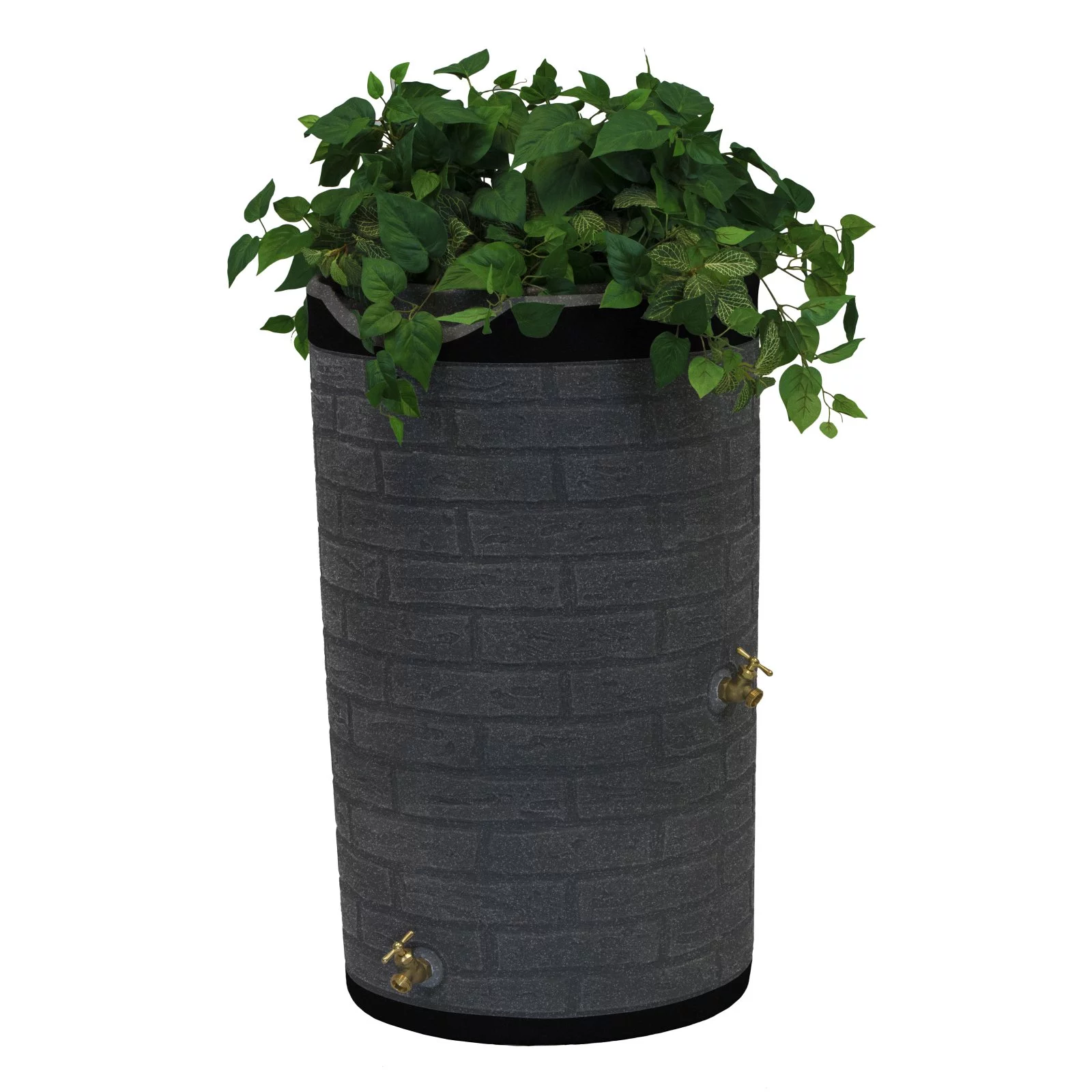 Good Ideas IMP-D50-DAR Impressions Downton Rain Saver Rain Barrel, 50 Gallon, Dark Granite