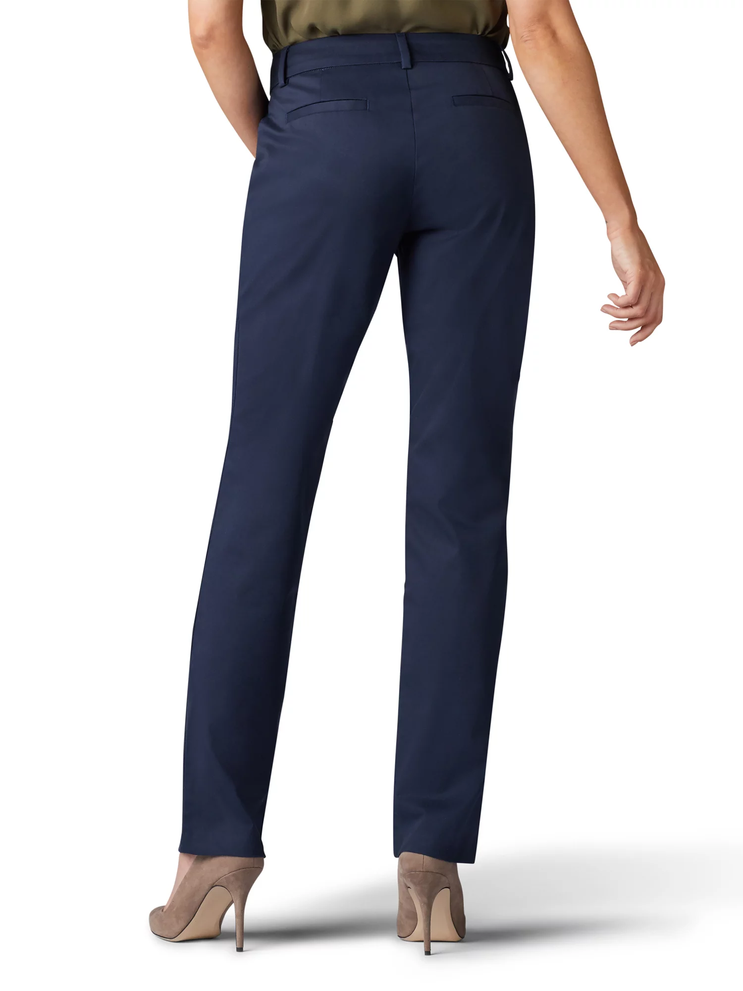 Lee Women’s Straight Leg Wrinkle Resist Stretch Pant
