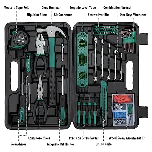 CARTMAN 148 Piece Automotive and Household Tool Set - Perfect for Car Enthusiasts and DIY Home Repairs