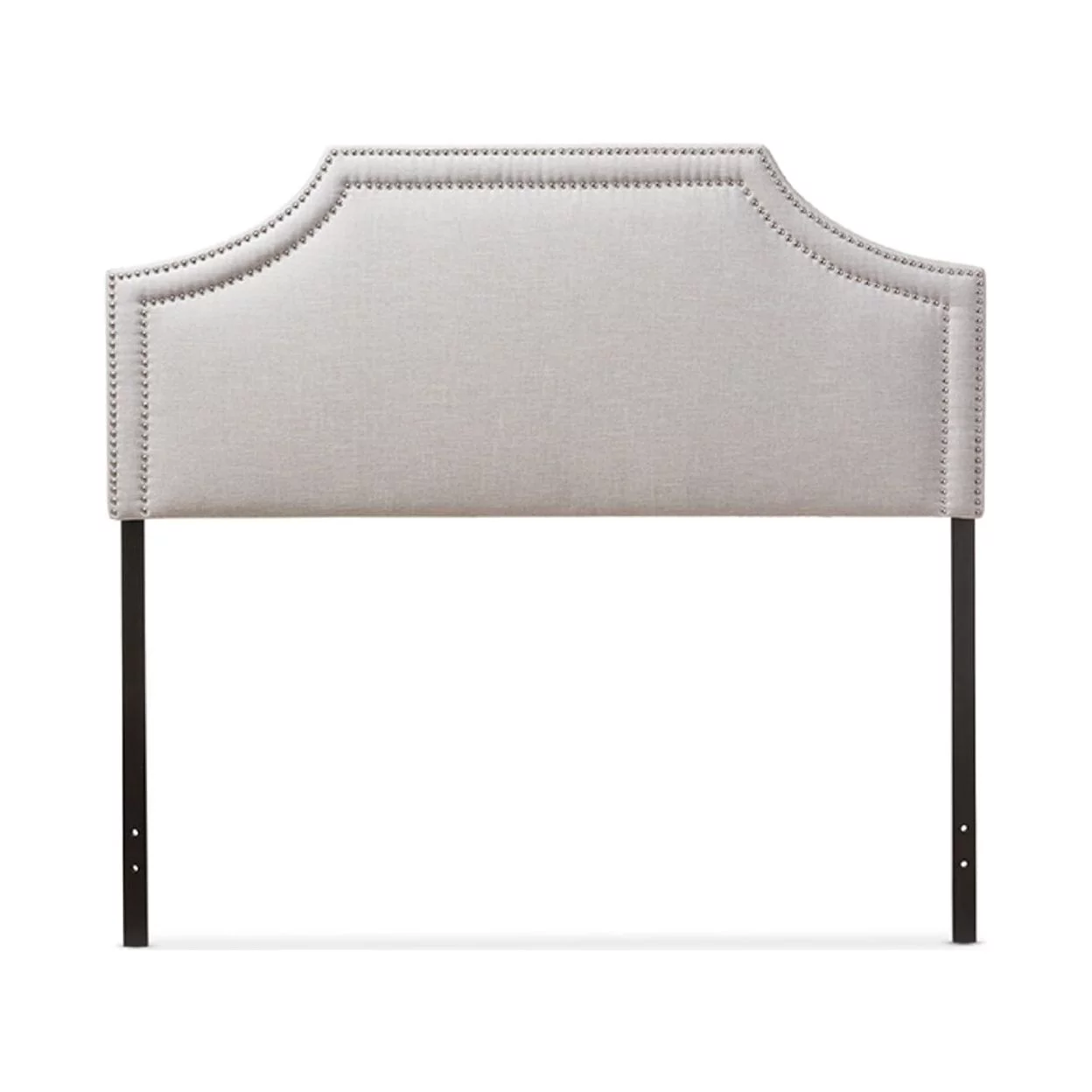 Baxton Studio Avignon Modern and Contemporary Grayish Beige Fabric Upholstered Full Size Headboard,Wholesale Interiors