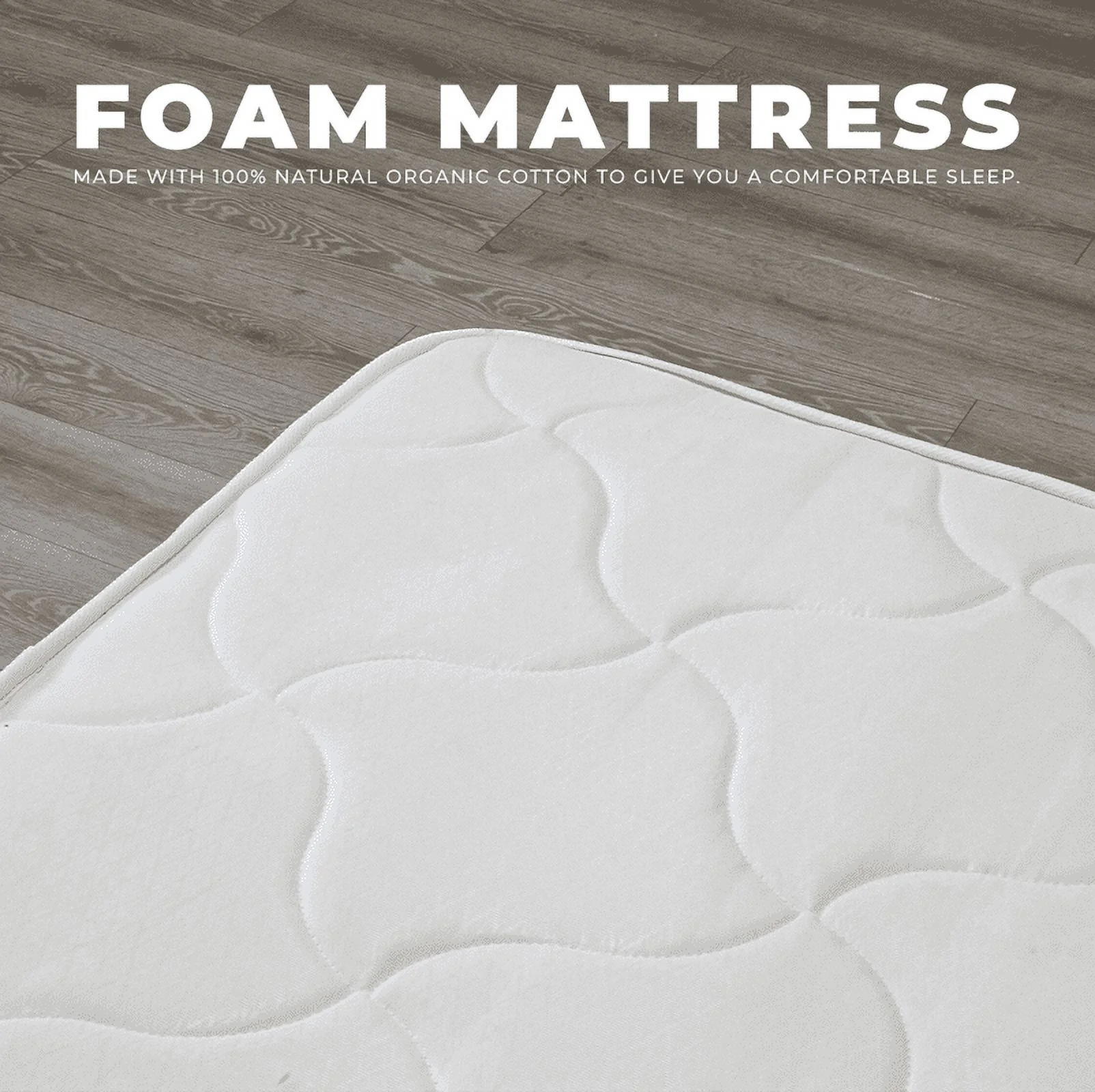 RV Queen Mattress - 6 Inch Cool High Density Comfort Organic Foam Mattress - Breathable - Medium Firm - Oliver & Smith