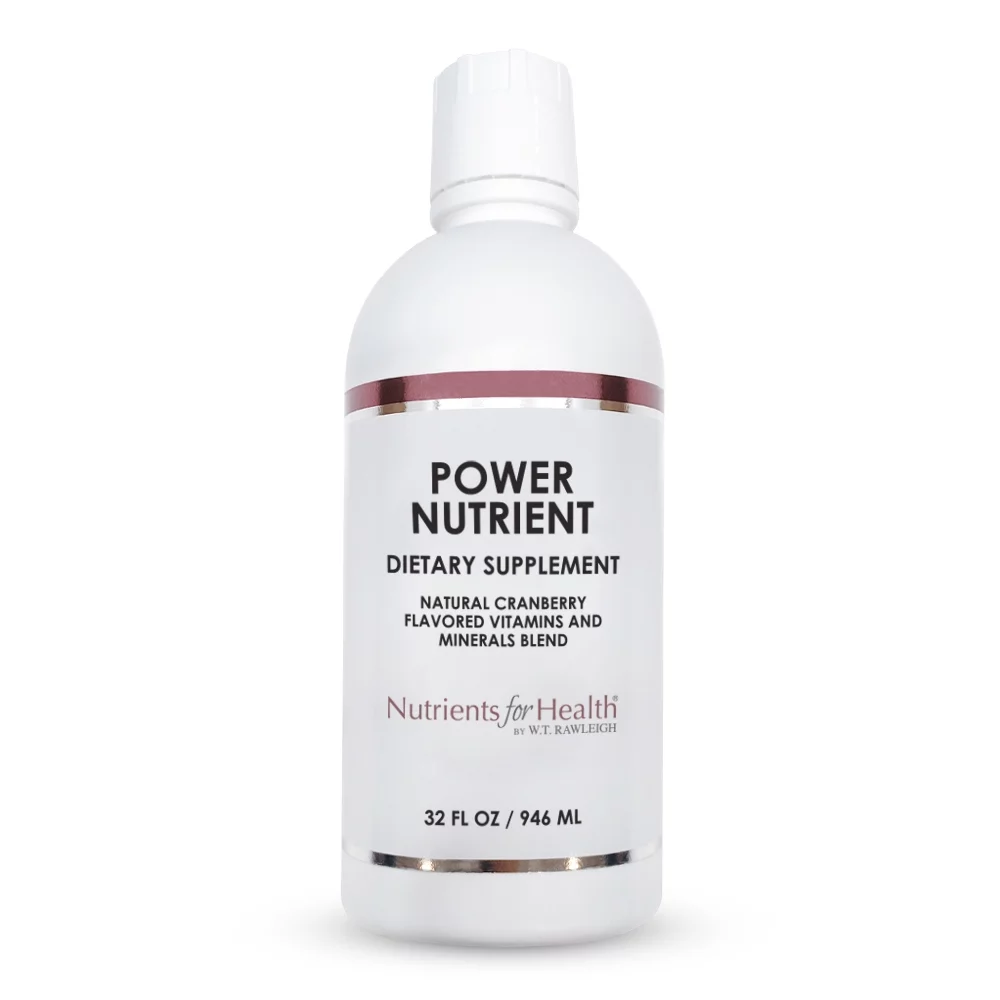 Rawleigh Power Nutrient: 32 fl oz - Vegetarian Cranberry Flavored Liquid Dietary Supplement with 70 Colloidal Trace Minerals