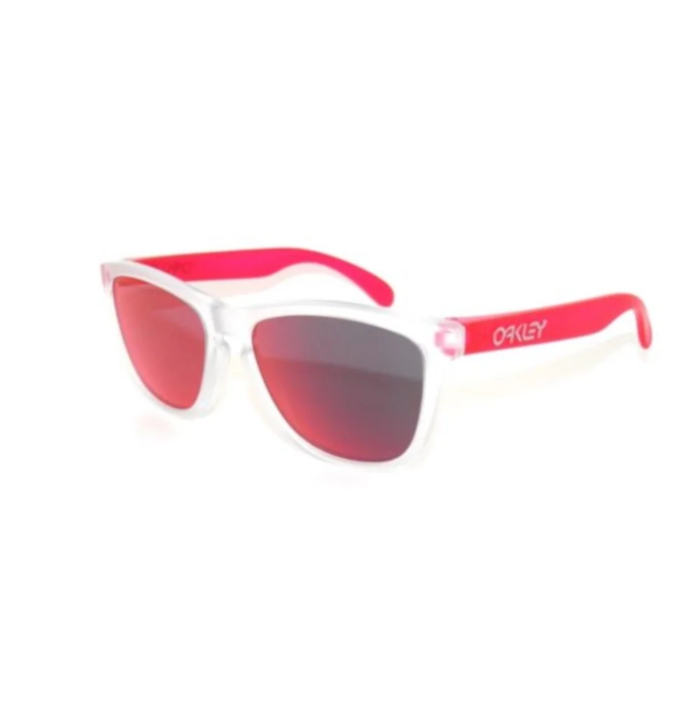 Oakley OO9245-5254 Frogskins Matte Clear Square Torch Iridium Lenses Sunglasses