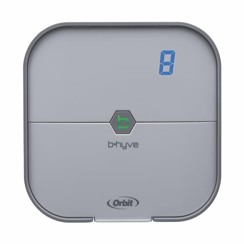 Orbit 57915 B-hyve 4-Zone Smart Sprinkler Controller, Gray