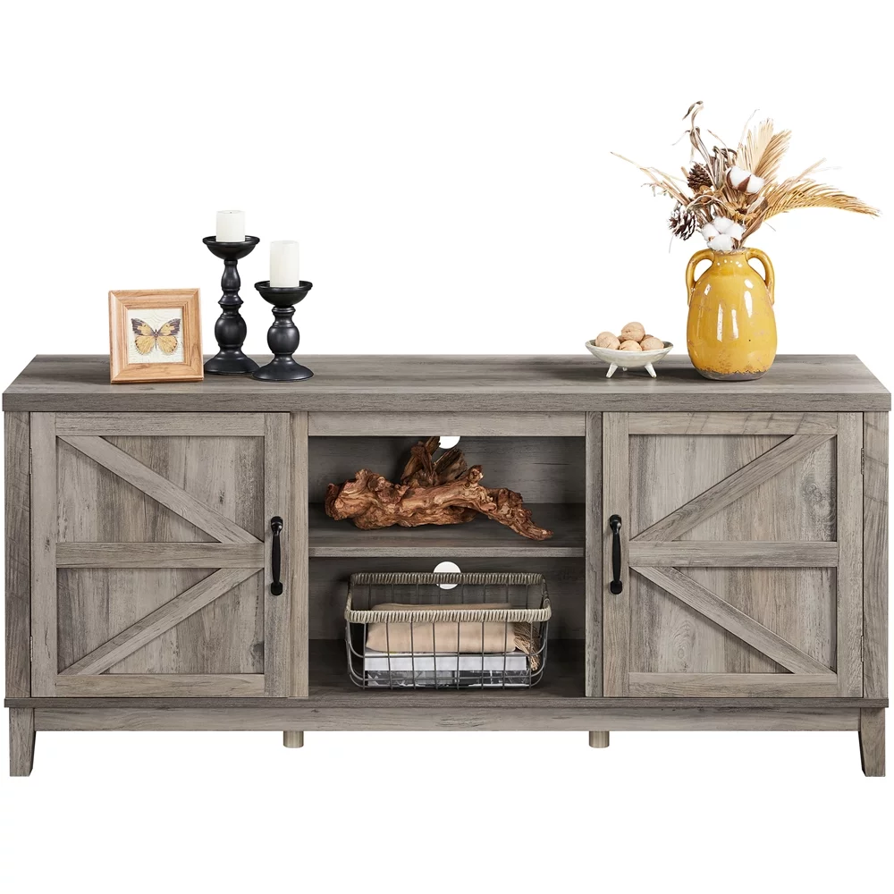 Alden Design Farmhouse Storage TV Stand for TVs up to 65