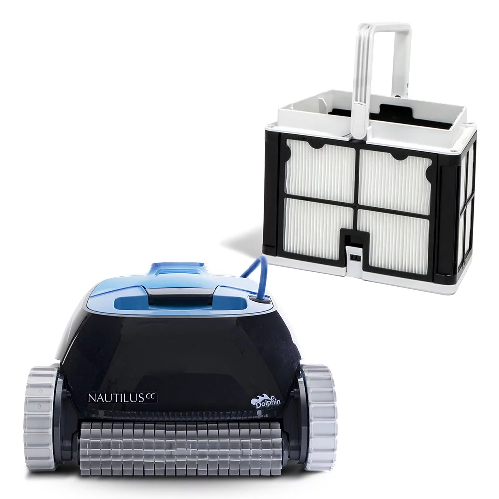 Dolphin Nautilus CC Robotic Pool Vacuum Cleaner with Ultra-Fine Filters — Captures Even the Smallest Debris — Ideal for Above/In-Ground Pools up to 33 FT in Length