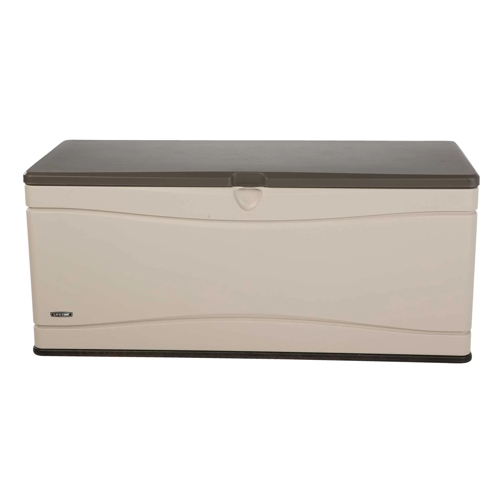 Lifetime Heavy-Duty 130 Gallon Plastic Deck Box, Desert Sand (60012)