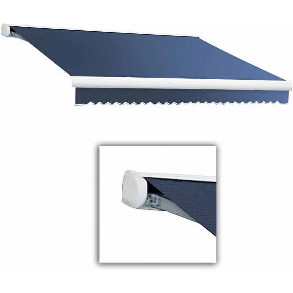 Awntech Key West Full-Cassette Left Motor with Remote Motorized Retractable Awning