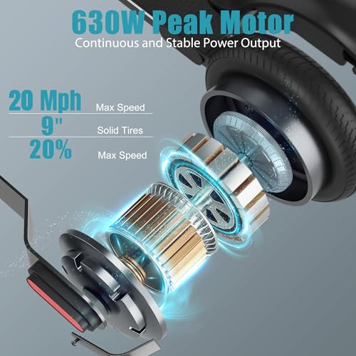 Caroma Electric Scooter, 750/500/350W Motor & 25/20 MPH Speed, Fast Adjustable Electric Scooter for Adults Max 25/20 Miles, Foldable Commuting E-Scooter w. Dual Braking System & Cruise Control